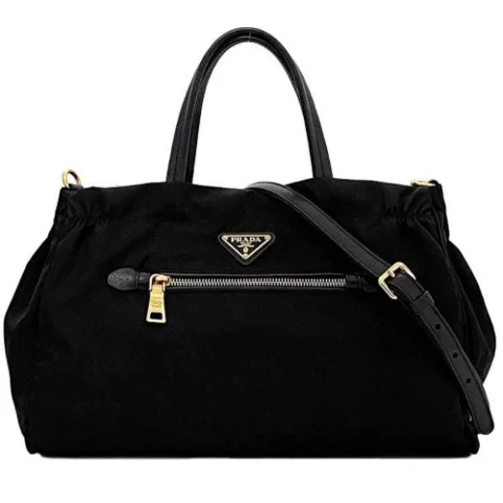 Prada Vintage Pre-owned Leather prada-bags Black Dames