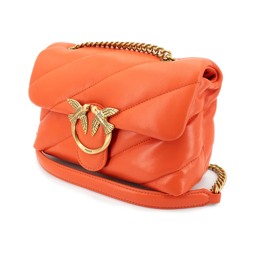 pinko Gewatteerde Love Birds Mini Tas Red Dames