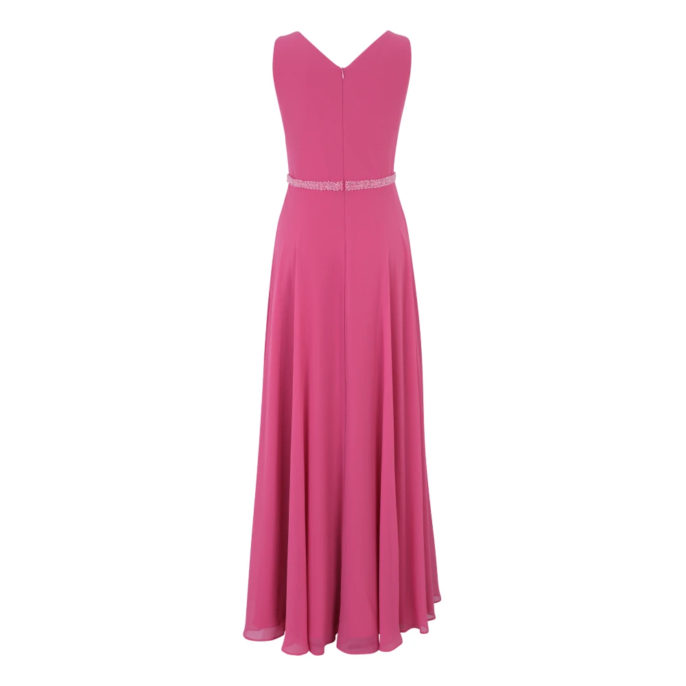 Vera Mont Elegante Geplooide Avondjurk Pink Dames