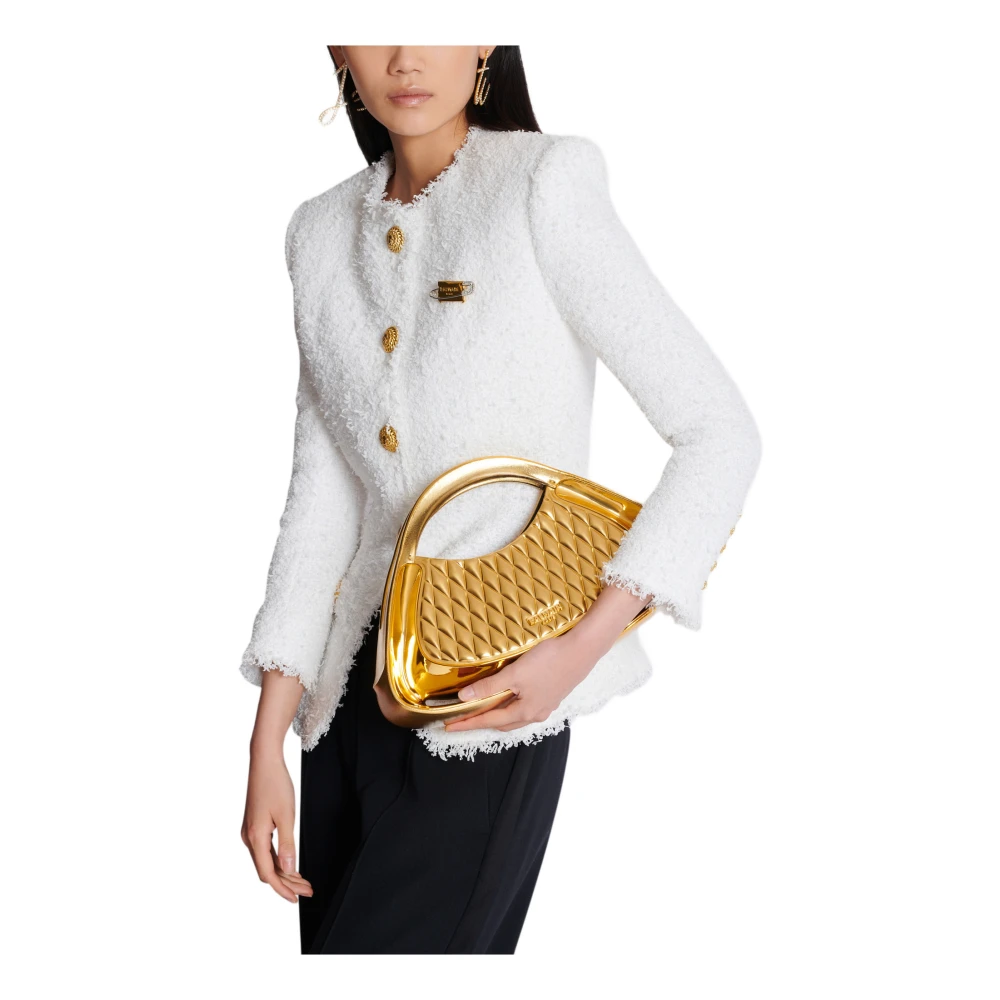 Balmain Gewatteerde medium Jolie Madame tas Yellow Dames