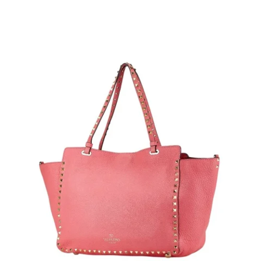 Valentino Vintage Pre-owned Leather shoulder-bags Pink Dames