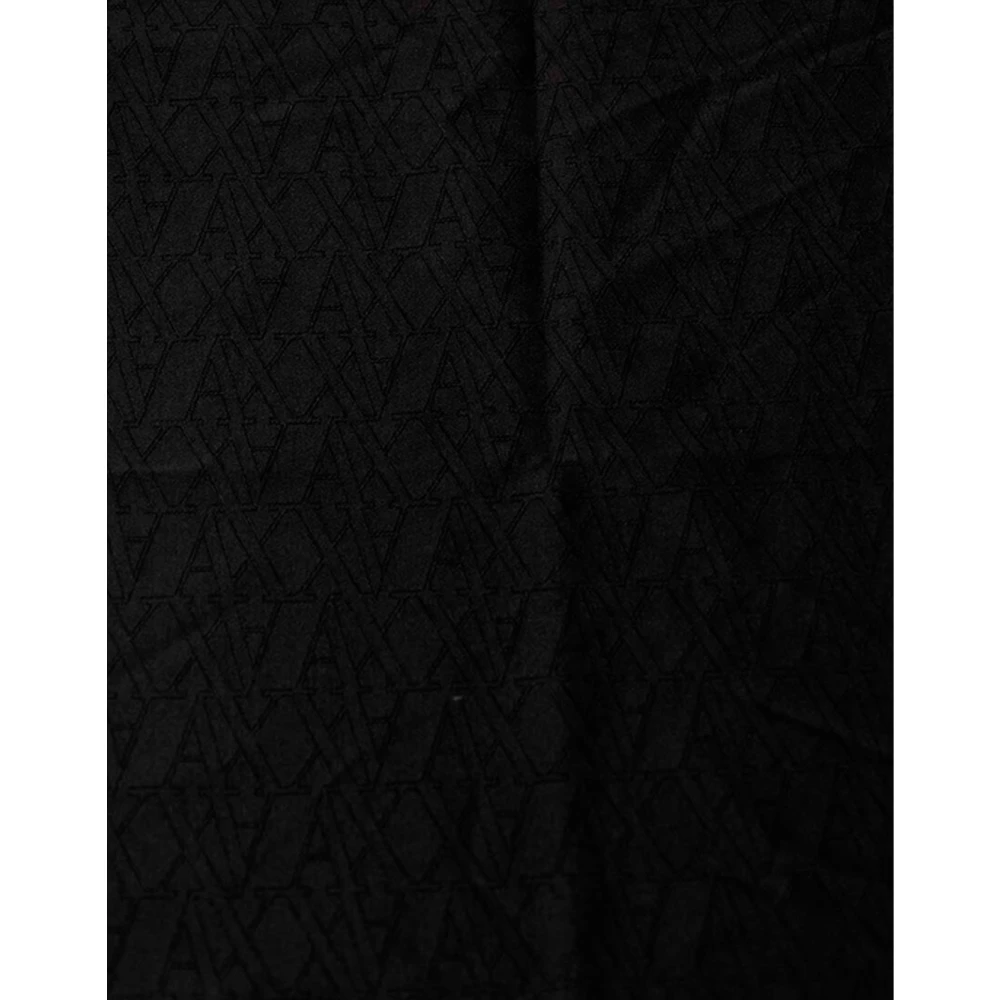 Armani Exchange Gestreepte sjaal voor elegante outfit Black Dames