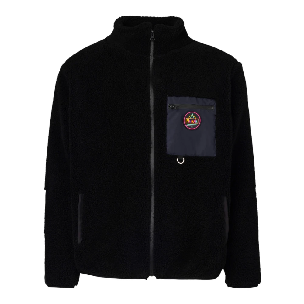 Mauna Kea Zwarte Sherpa Sweater Jas Black Heren