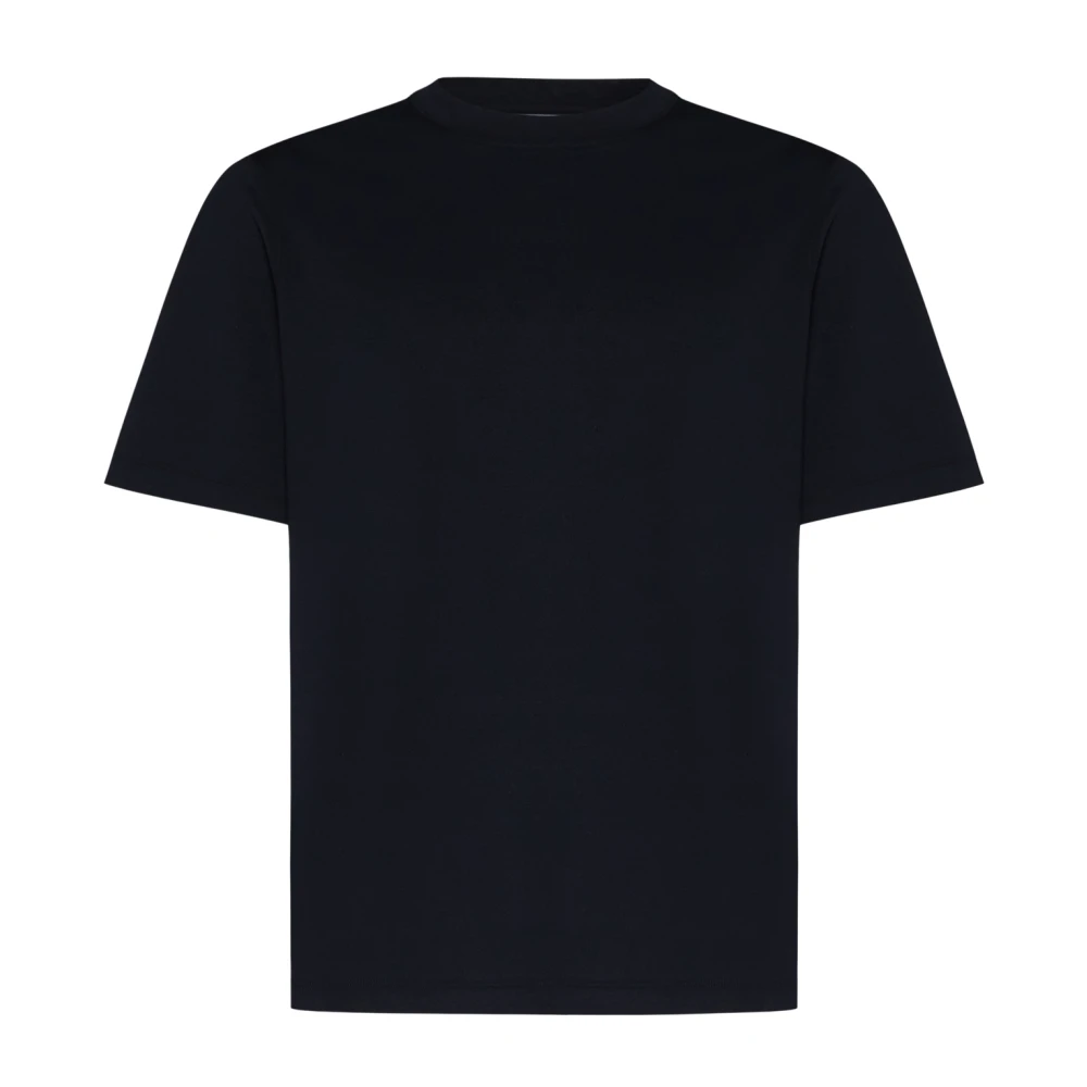 Brunello Cucinelli Blue Cotton Jersey Crew Neck T-Shirt - Male - T-Shirts - Xs - Tops