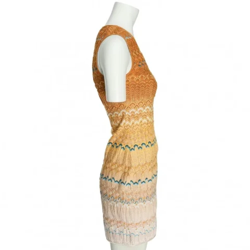 Missoni Pre-owned Knit dresses Brown Dames