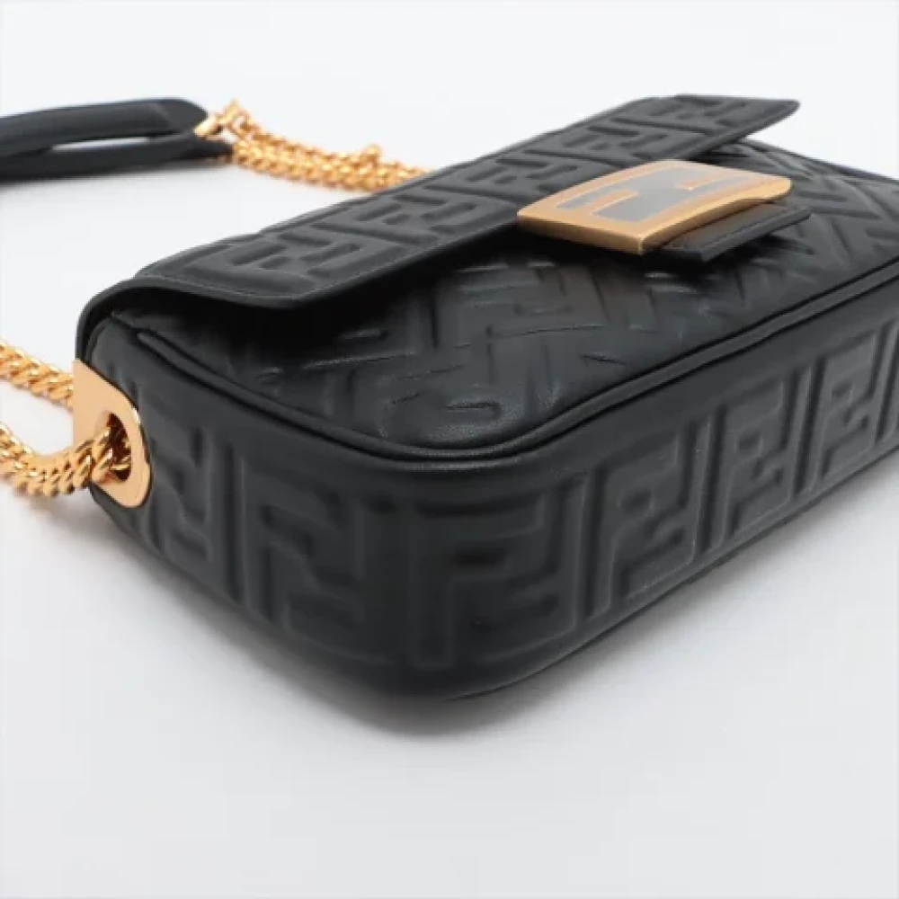 Fendi Vintage Pre-owned Leather fendi-bags Black Dames
