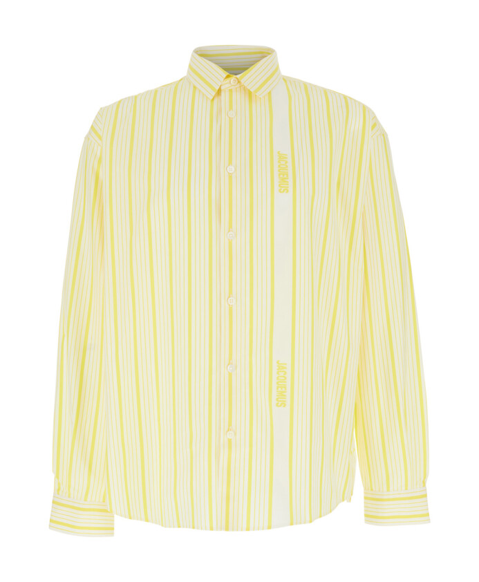 chemise-rayee-jaune-avec-col-classique