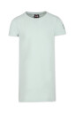 robe-courte-en-pique-de-coton-vert-a-manches-courtes