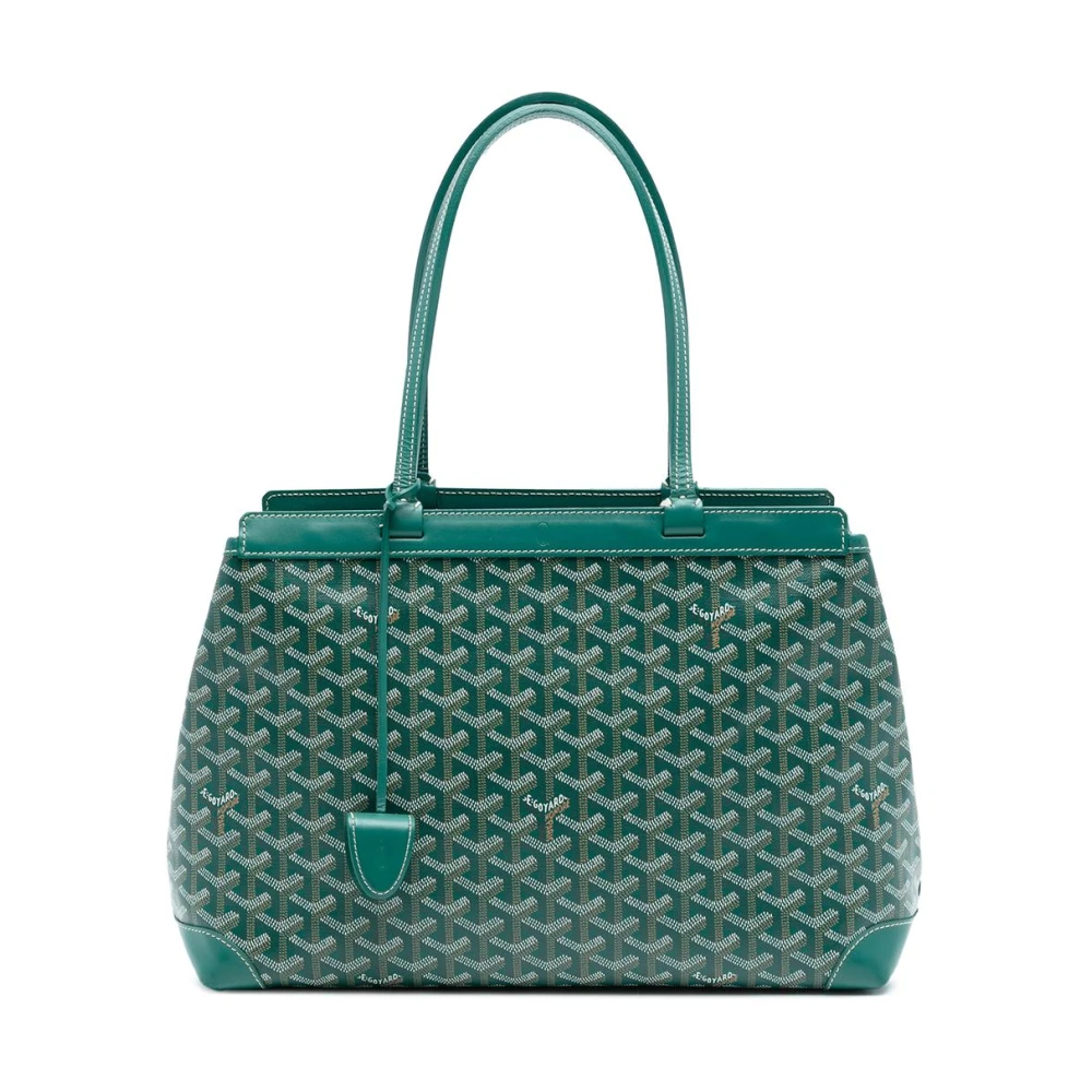 Goyard Vintage Women's Green Pre-Owned Structured Tote Bag