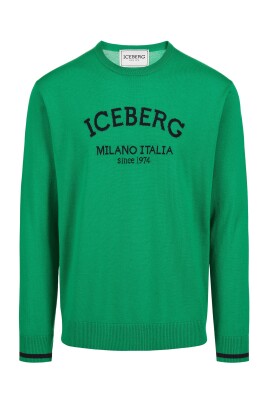 pull-col-rond-vert-emeraude-en-merinos-extra-fin-avec-logo-milano-italia