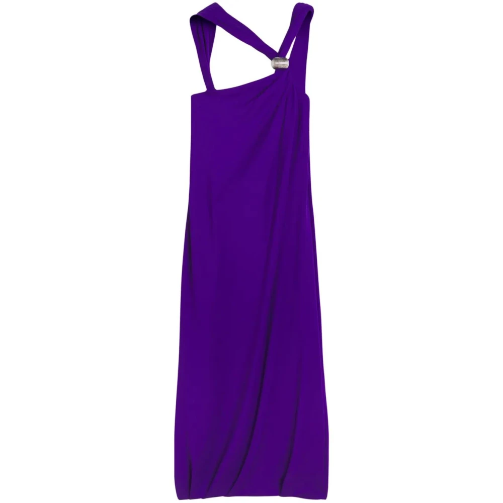 Lanvin Elegante Knoopjurk Purple Dames