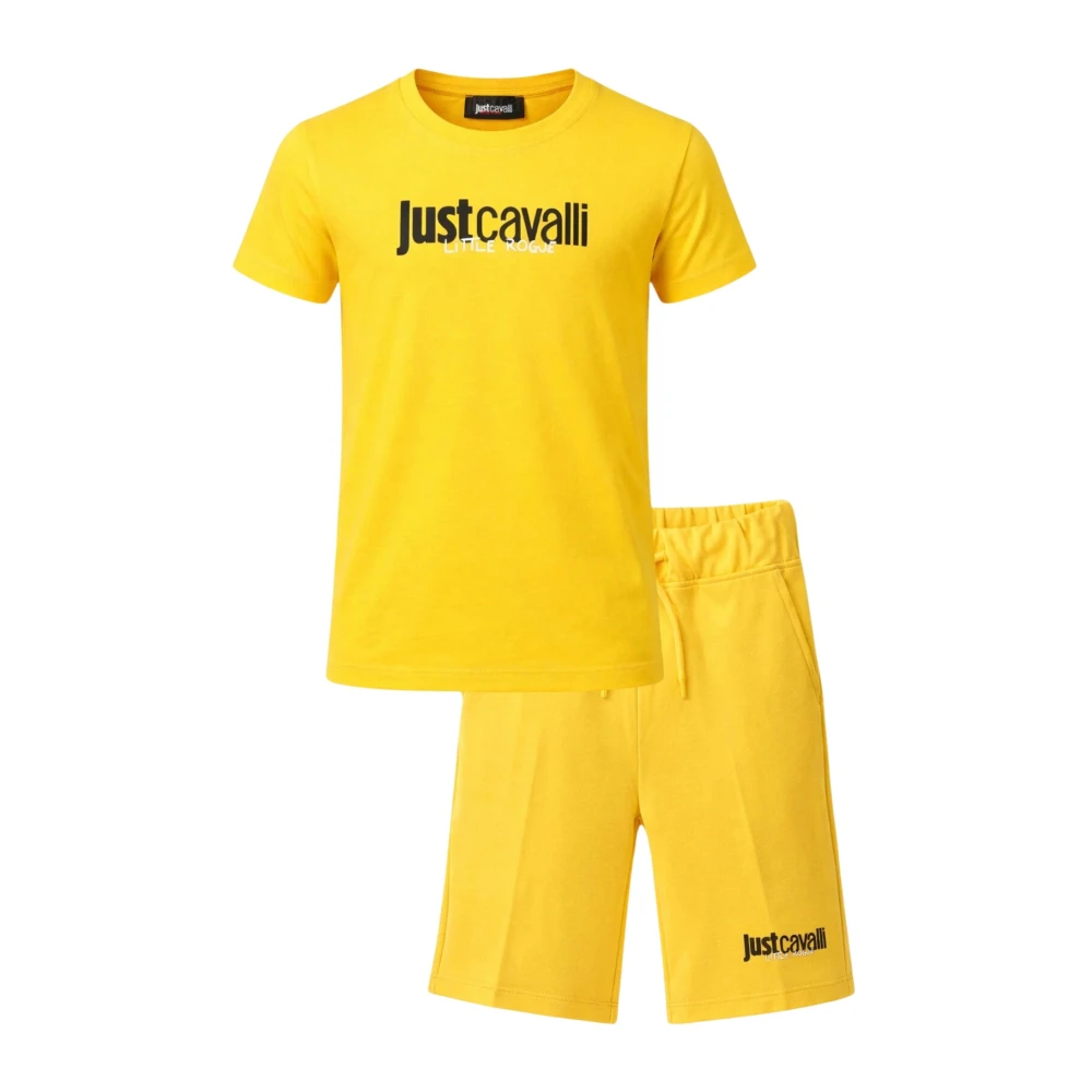 Just Cavalli Yellow Completo Set - Pantaloni Sportivi - Unisex - Kids Sport Sets - 13 Y - Kids