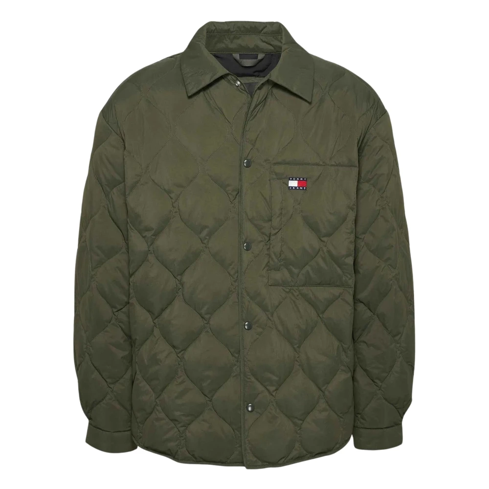Tommy Hilfiger Groene Gewatteerde Jas Overgangsdagen Green Heren