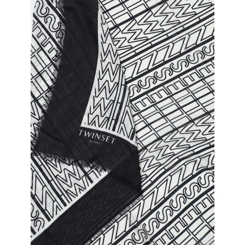 Twinset Logo Print Sjaal Art. 241Ta4440 Multicolor Dames