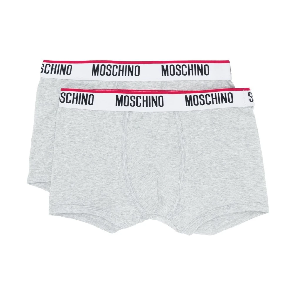 Moschino Double Boxer Pack Grijs A475181190489 Gray Heren