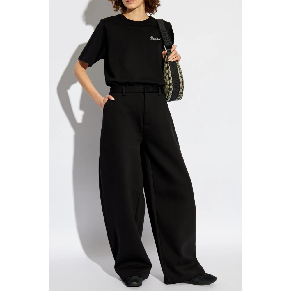 Dsquared2 Wijde broek Black Dames