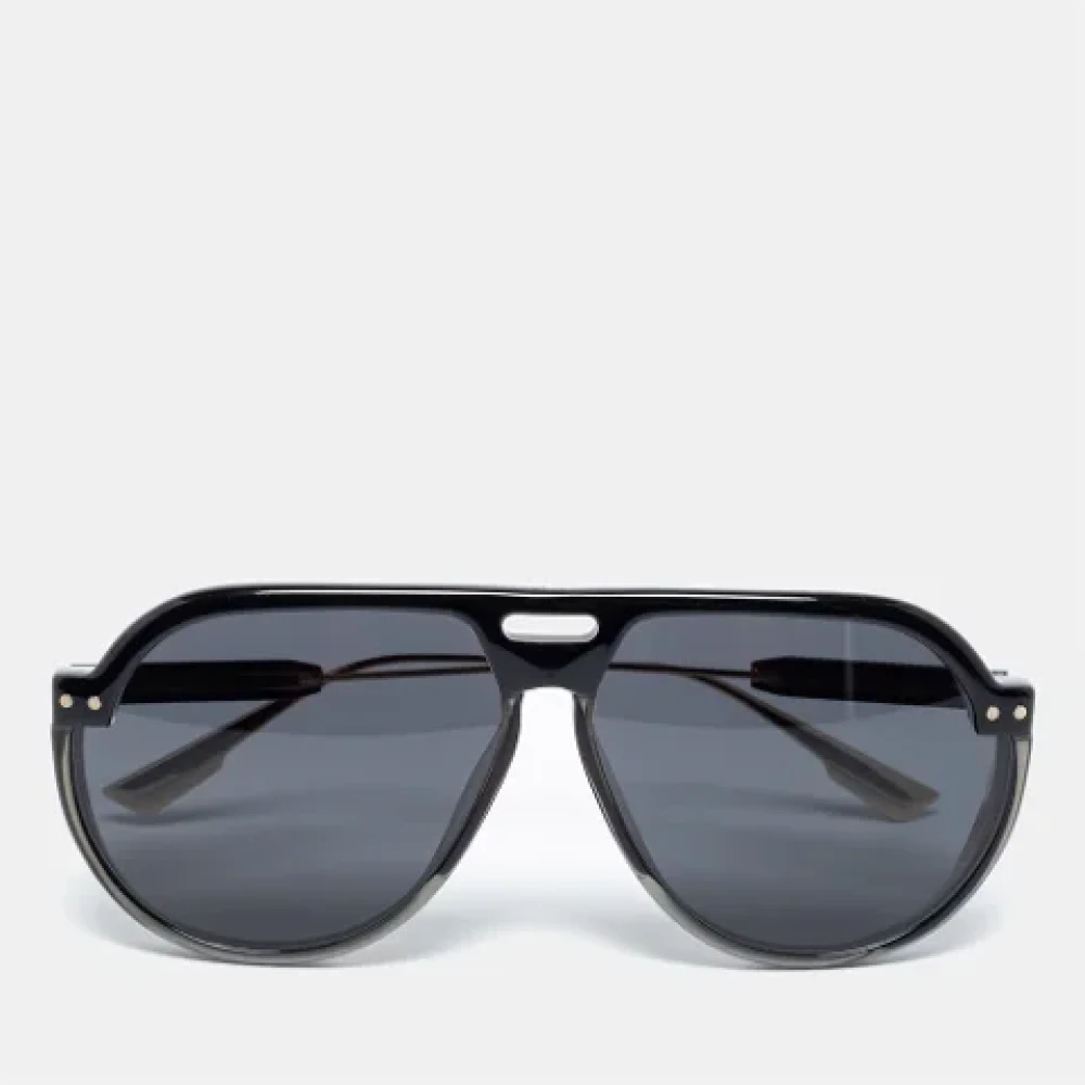 Dior Vintage Pre-owned Acetate sunglasses Black Dames