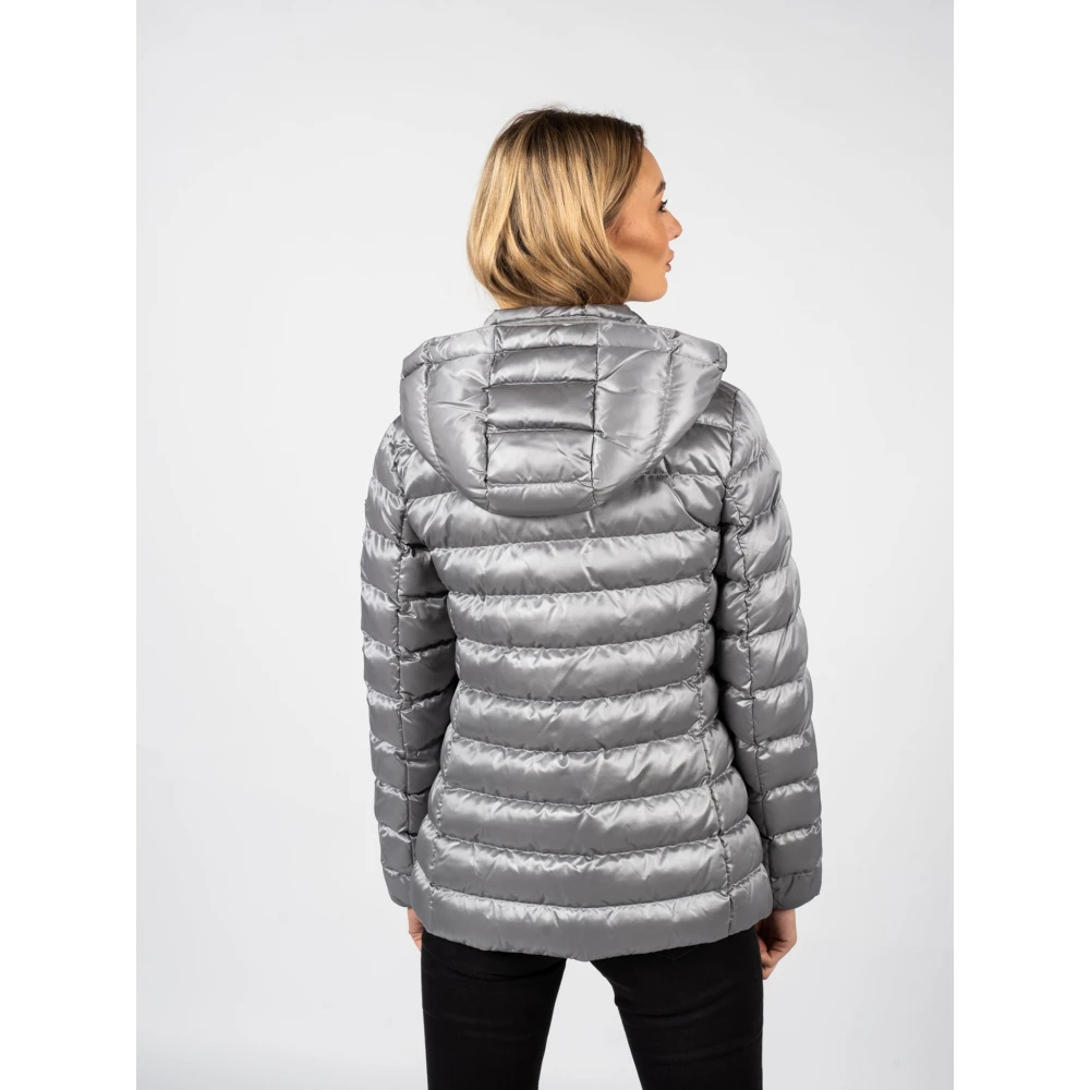 Geox Stijlvolle Jas voor Buitensport Gray Dames