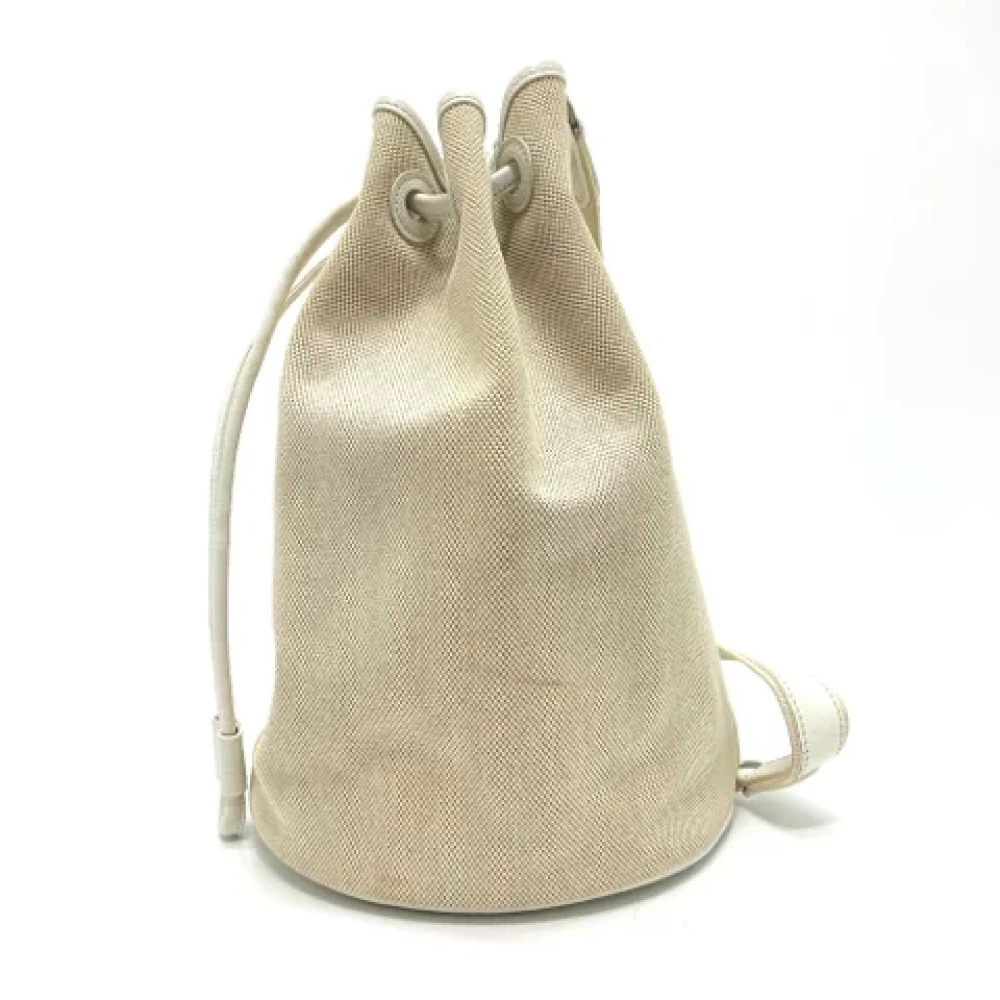 Hermès Vintage Pre-owned Fabric shoulder-bags White Dames