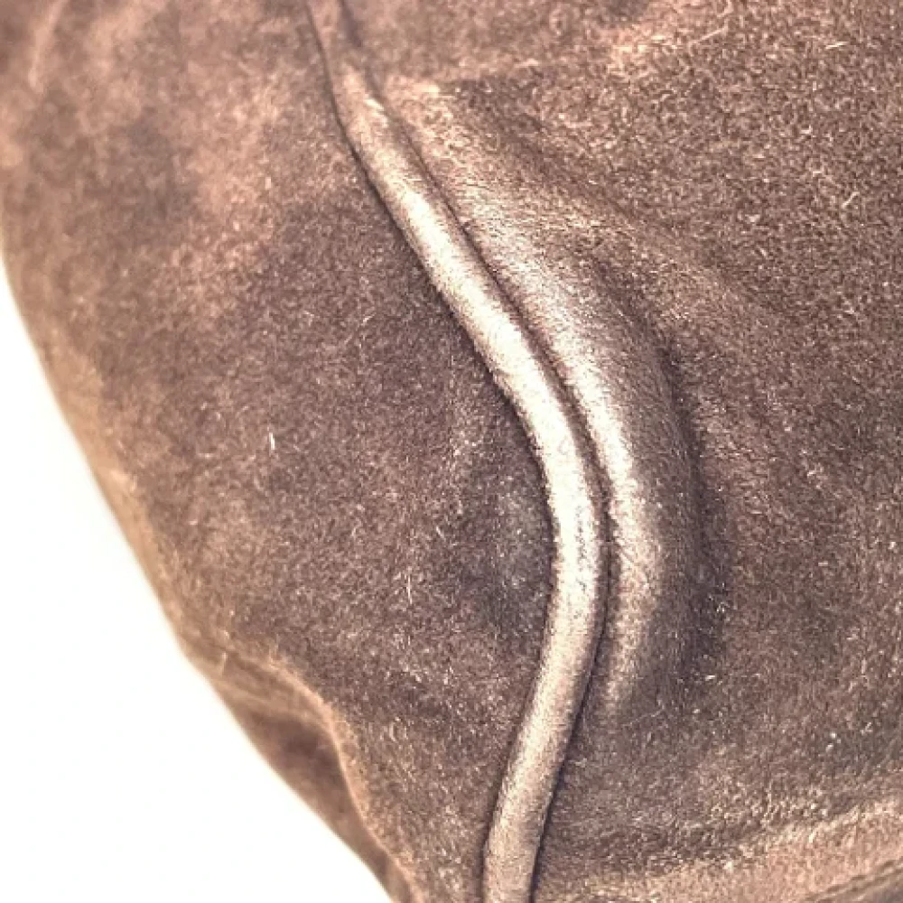 Chanel Vintage Pre-owned Suede chanel-bags Brown Dames