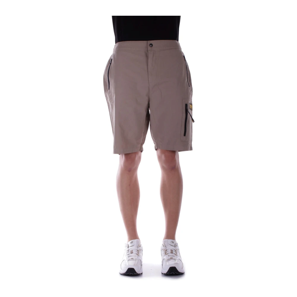 Barbour Beige Shorts met Rits en Zakken Beige Heren