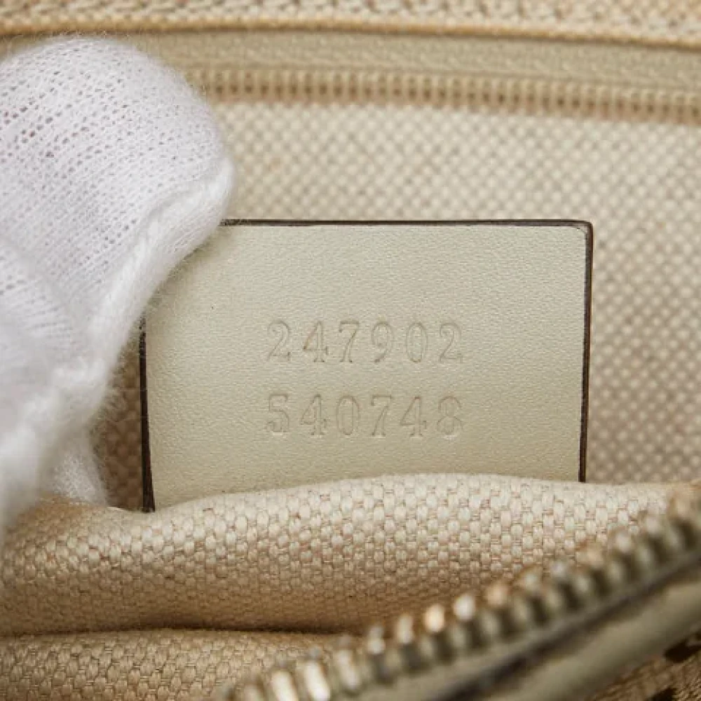 Gucci Vintage Pre-owned Canvas gucci-bags White Dames