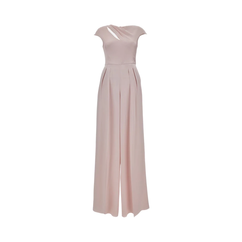 Max Mara Studio Women's Pink Jumpsuits, M, Envers Satin Jumpsuit