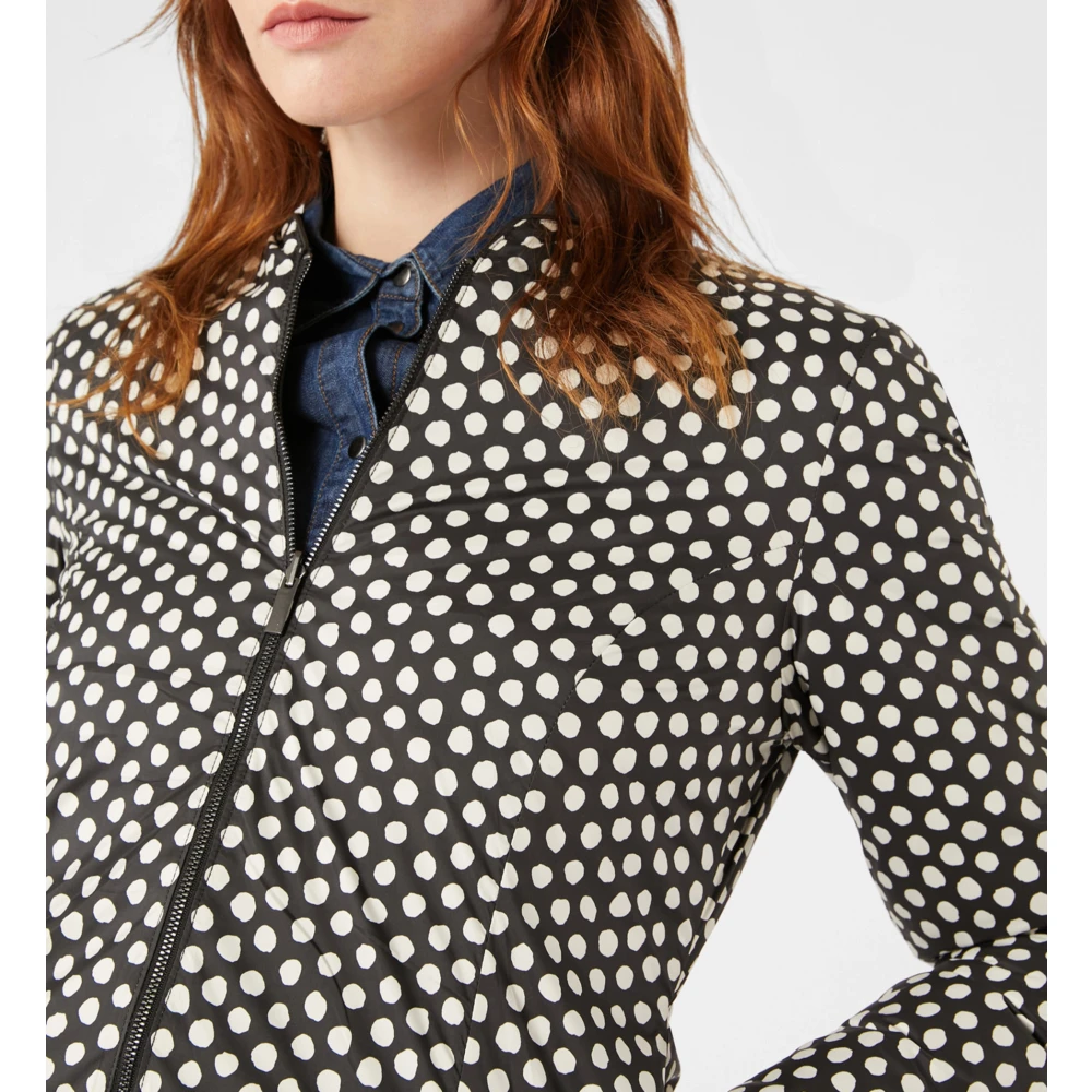 Pennyblack Omkeerbare Gewatteerde Jas Jabot Stijl Black Dames