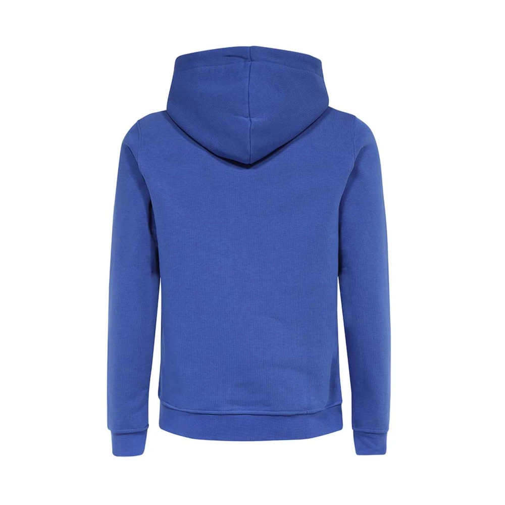Balr. Geribbelde Hoodie met Logo Print Blue Heren