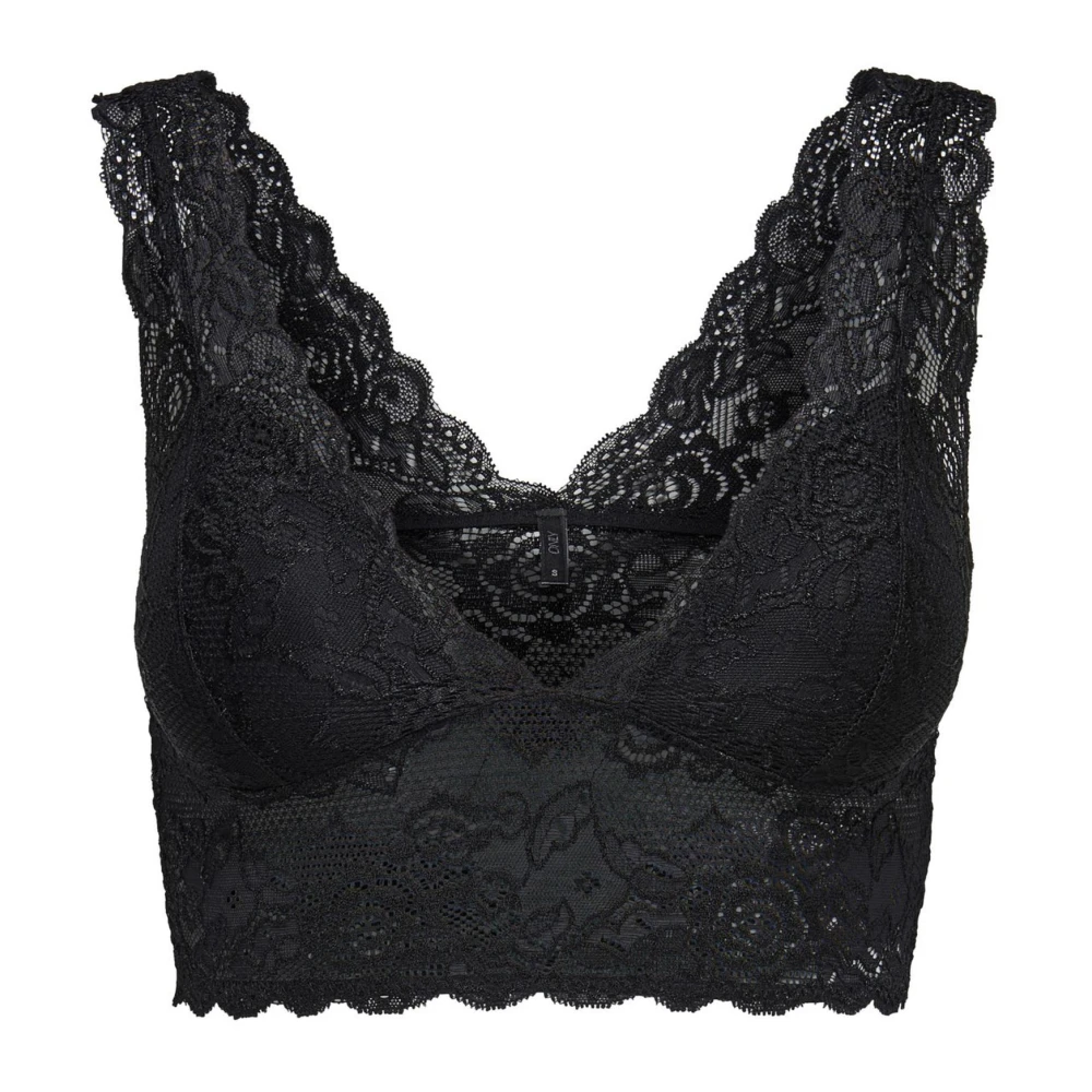 Only Women's Black Sports Bra Chloe Lace - Image 3