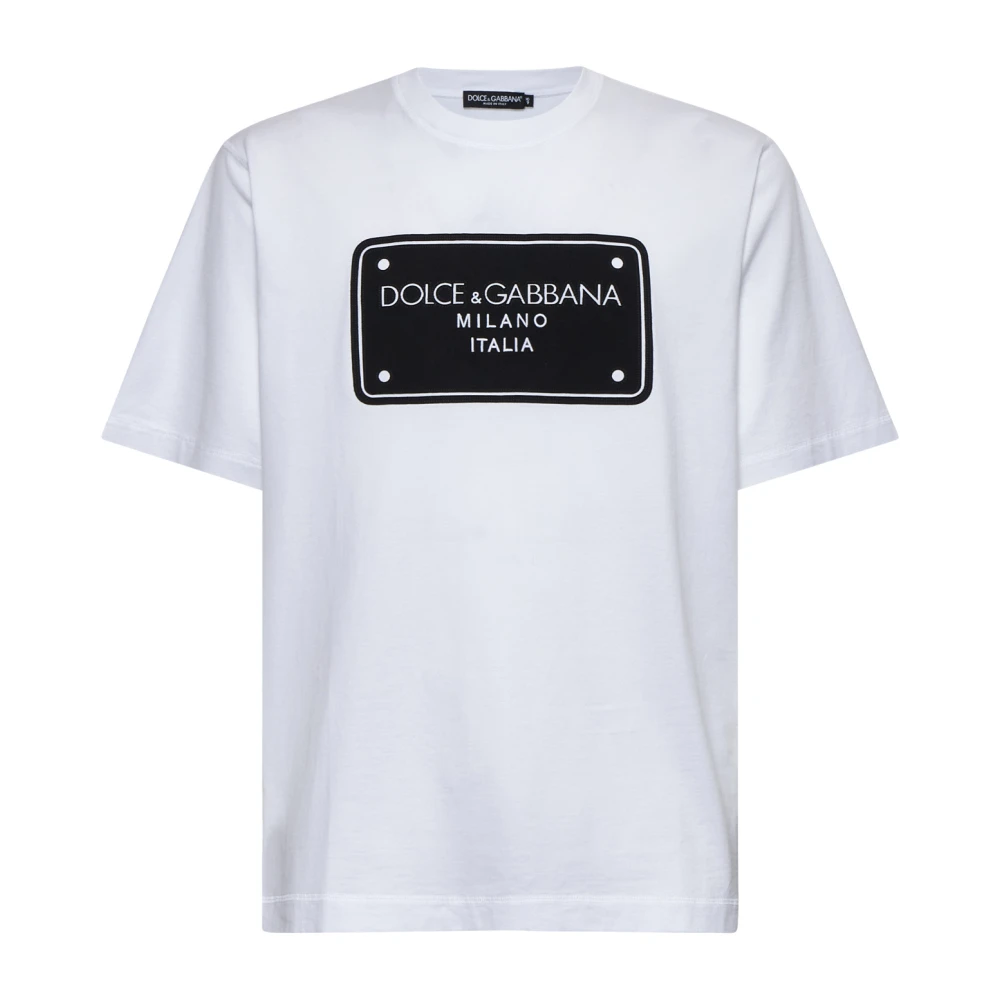 Dolce & Gabbana Stijlvolle T-shirts en Polos Collectie White Heren