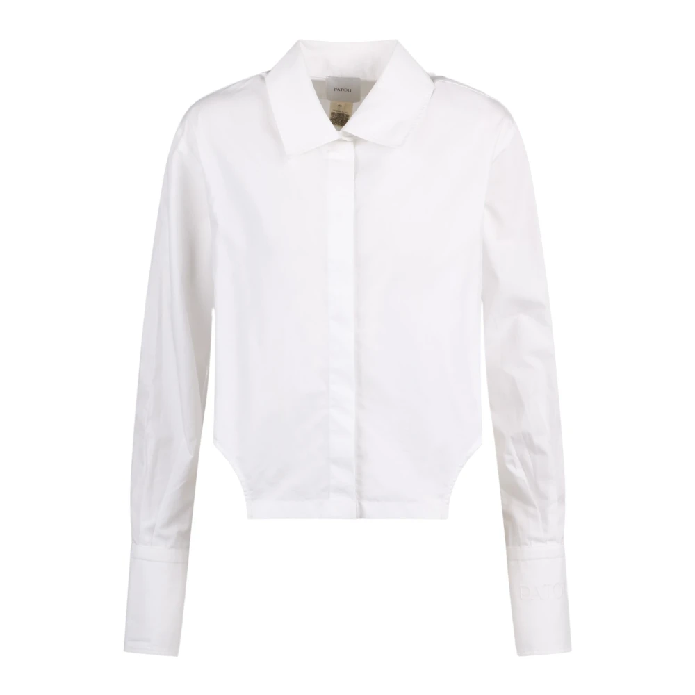 Patou Geknipte blouse met uitsnijdingen White Dames