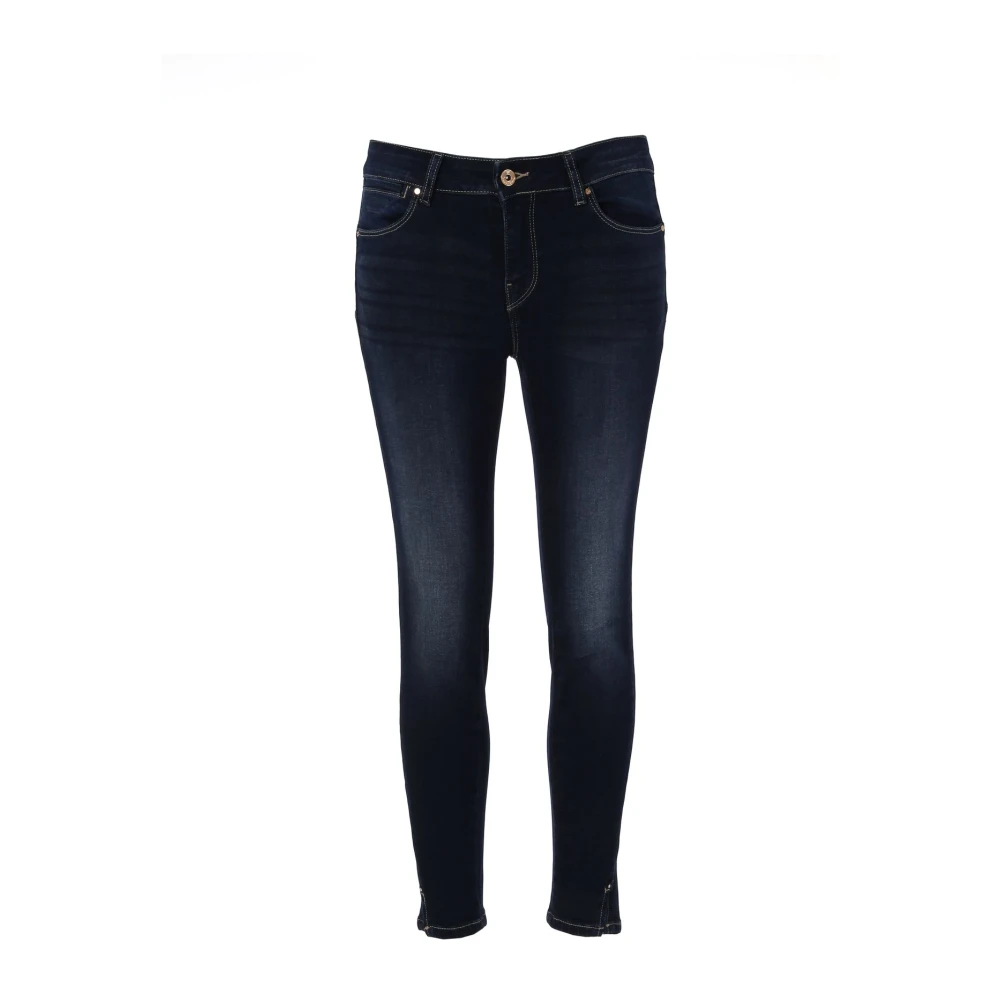 Fracomina Betty 4 Cropped Shape Up Jeans Blue Dames