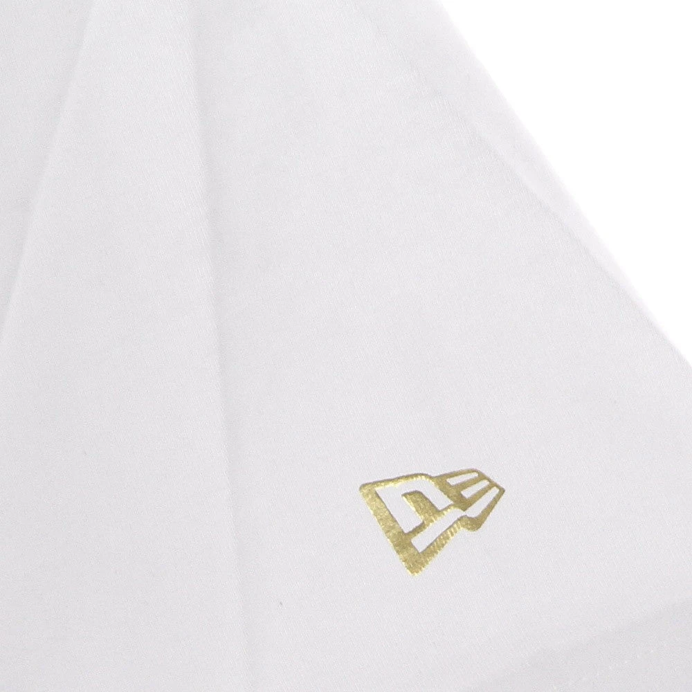 new era NBA Stacked Metallic Tee Los Angeles Lakers White Heren