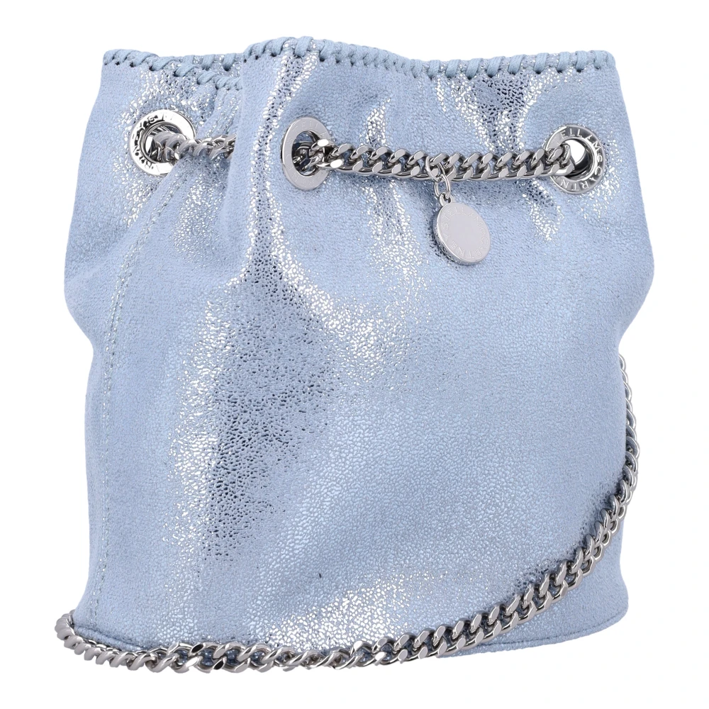 Stella Mccartney Mini Bucket Tas met Falabella Stijl Blue Dames