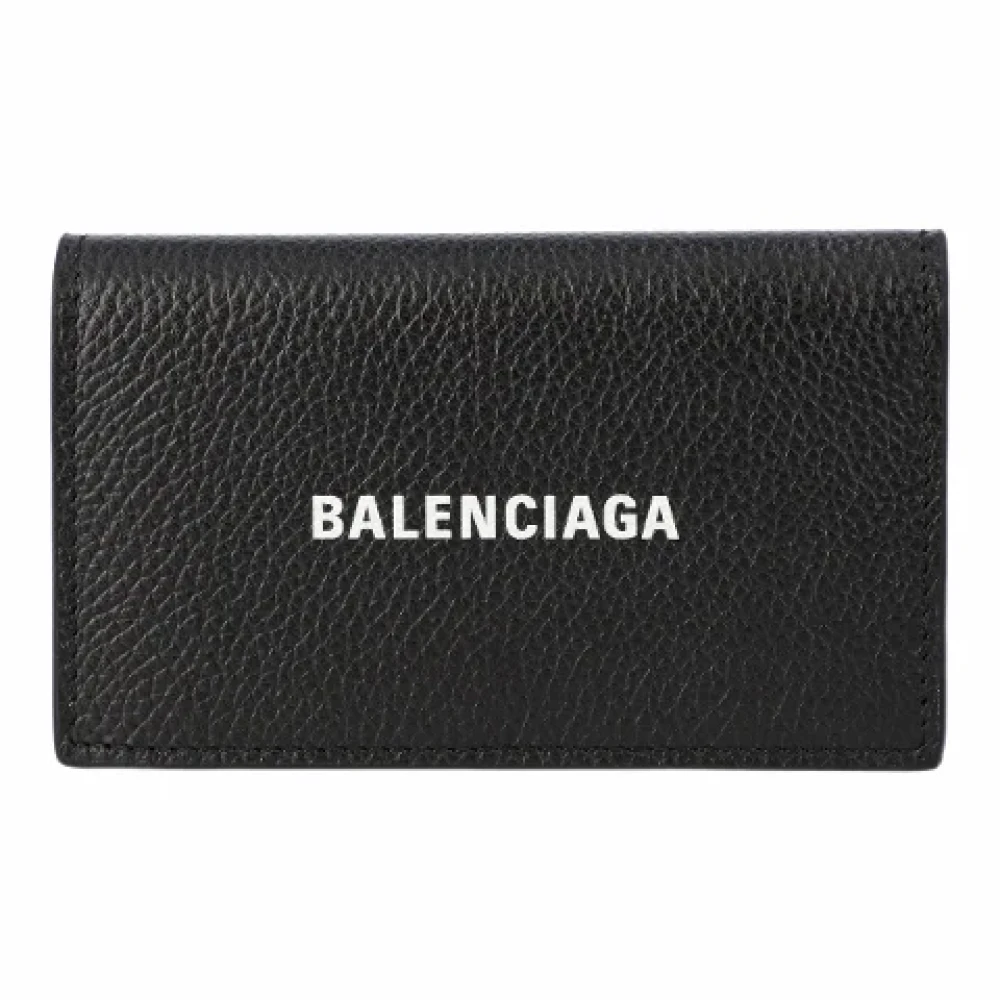 Balenciaga Leather wallets Black Dames