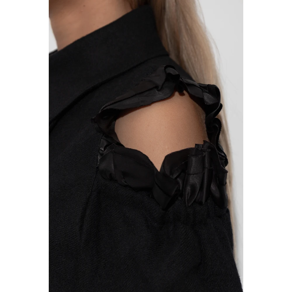 Comme des Garçons Double-breasted jas met splitten Black Dames