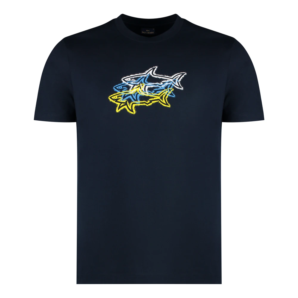 PAUL & SHARK T-Shirts Blue Heren