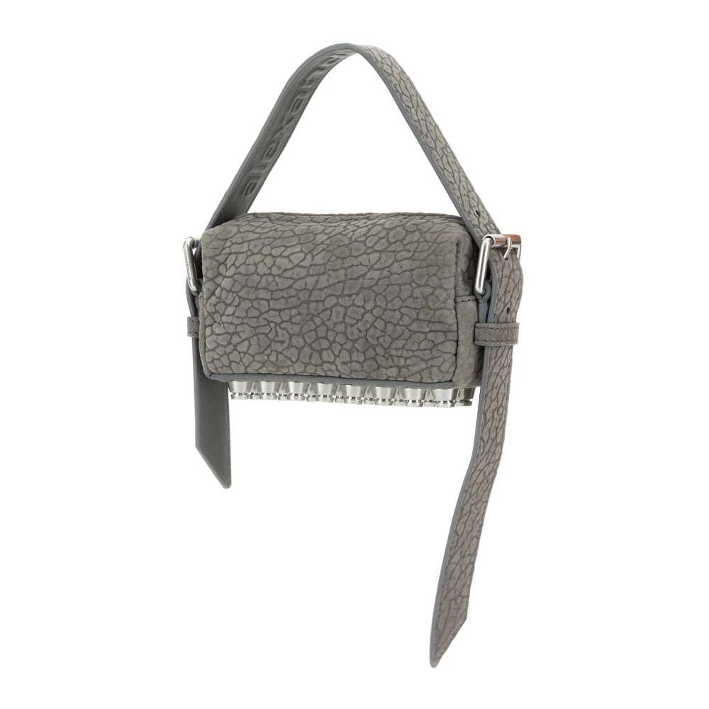 alexander wang Stijlvolle Grijze Nabuk Mini Schoudertas Gray Dames