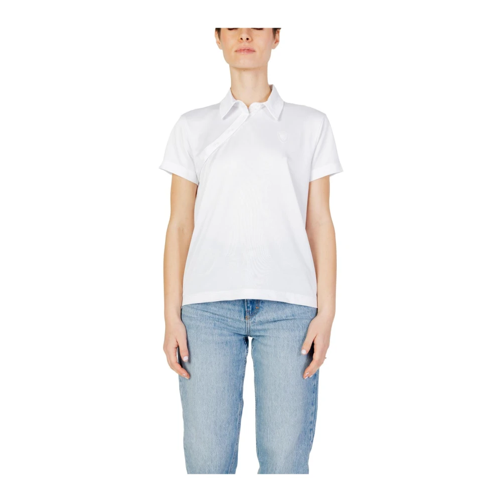 Blauer Donna Bianco - Polo Asimmetrica In Piqué - Tops - L