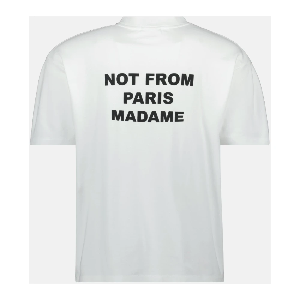 Drole de Monsieur Grappige Slogan T-shirt Lente-Zomer 2025 White Heren