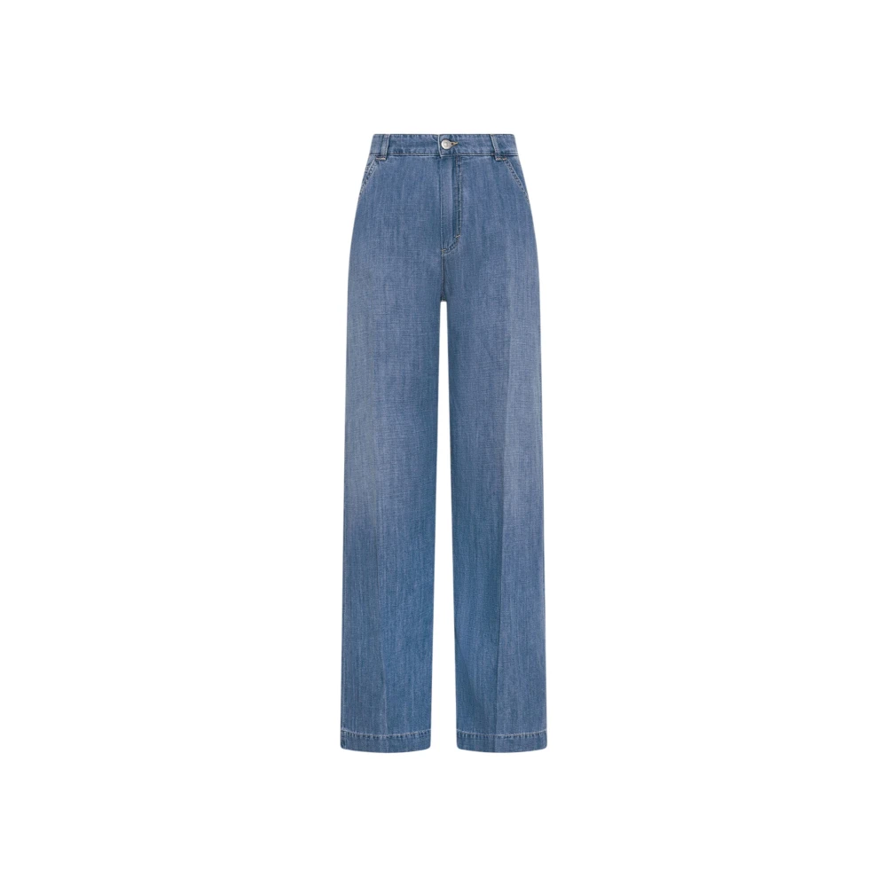 Seventy Blue Wide Jeans - Female - Wide Jeans - 2XS - Jeans