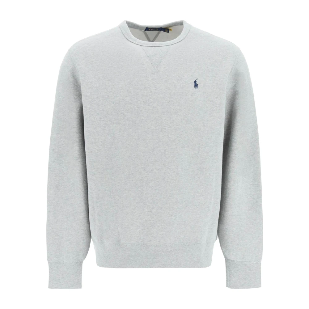 Polo Ralph Lauren Grå Signatur Logo Crew-Neck Sweatshirt