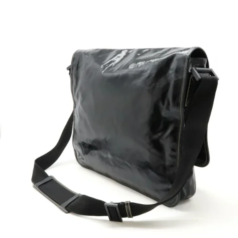 Gucci Vintage Pre-owned Canvas crossbody-bags Black Heren