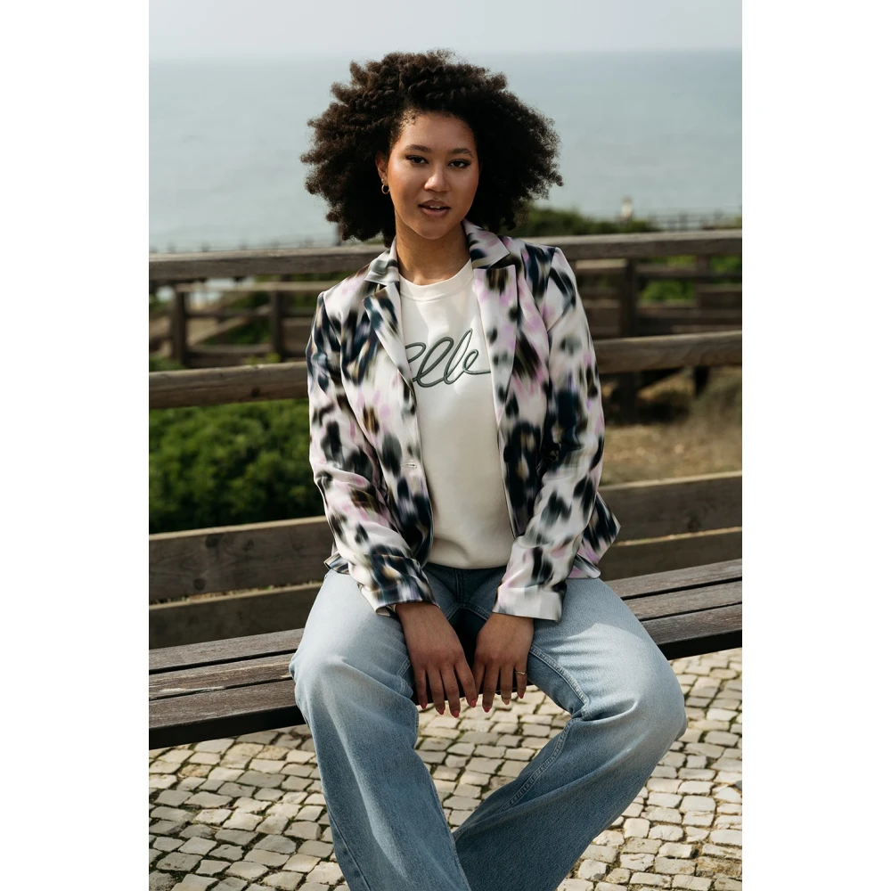 &Co Woman Trui met ronde hals Blue Dames