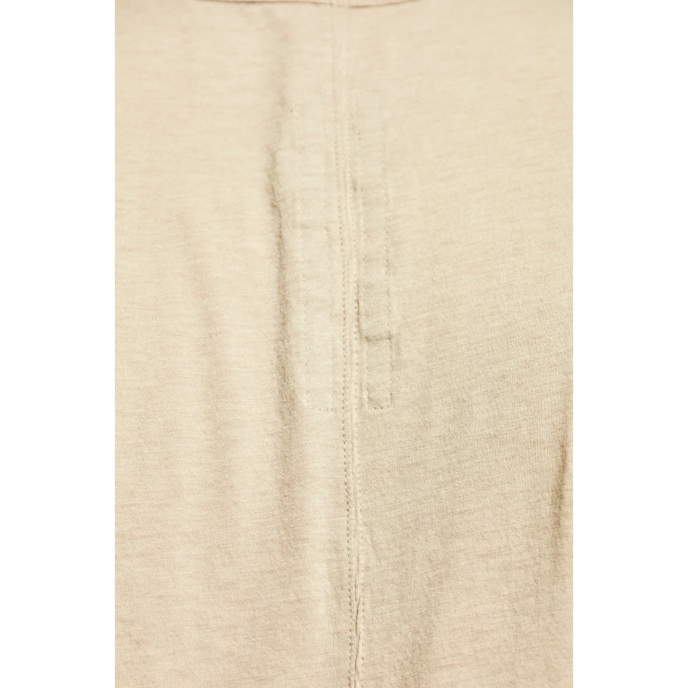 Rick Owens T-shirt Level T Beige Heren