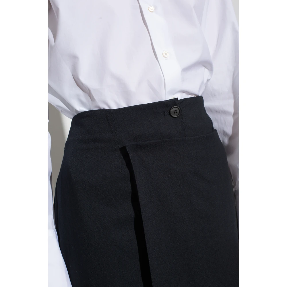 Fabiana Filippi Rok met plooi Blue Dames