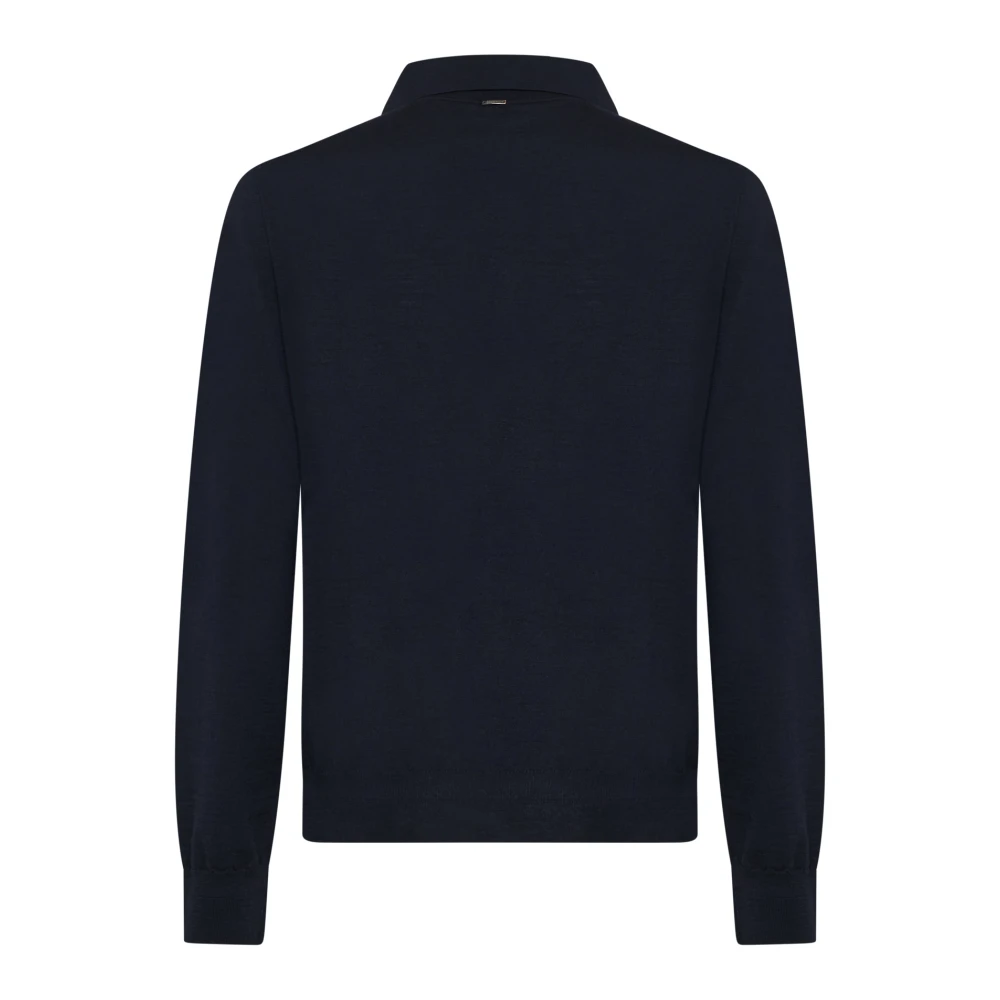 Herno Blauwe Resort T-shirts en Polos Blue Heren