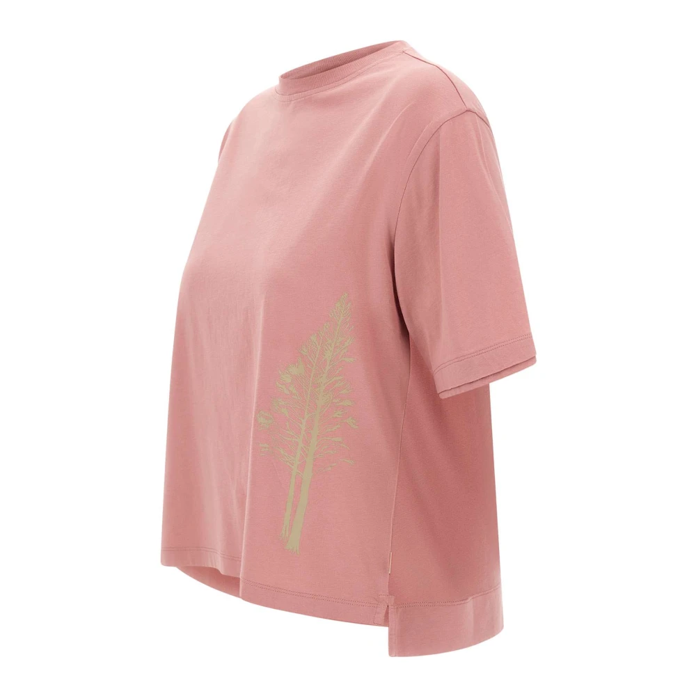 Woolrich Grafische Tee Roze T-shirt Pink Dames