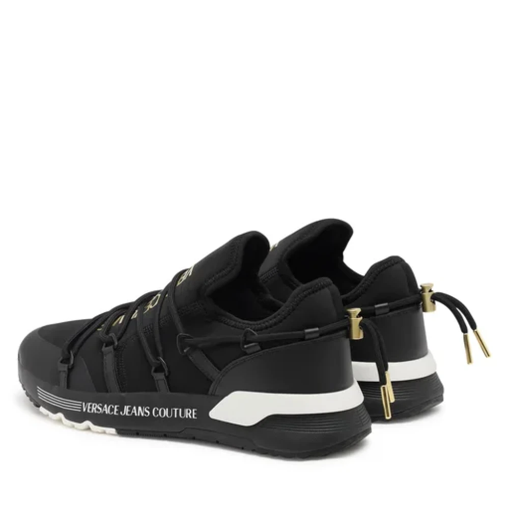 Versace Jeans Couture Dynamische sneakers voor heren in zwart goud Black Heren